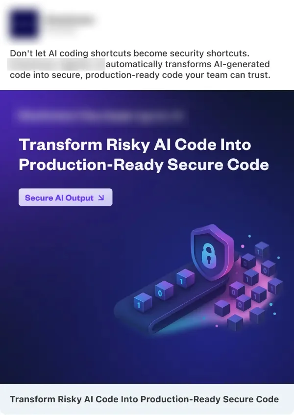 LinkedIn single image ad campaign for B2B SaaS - example 001